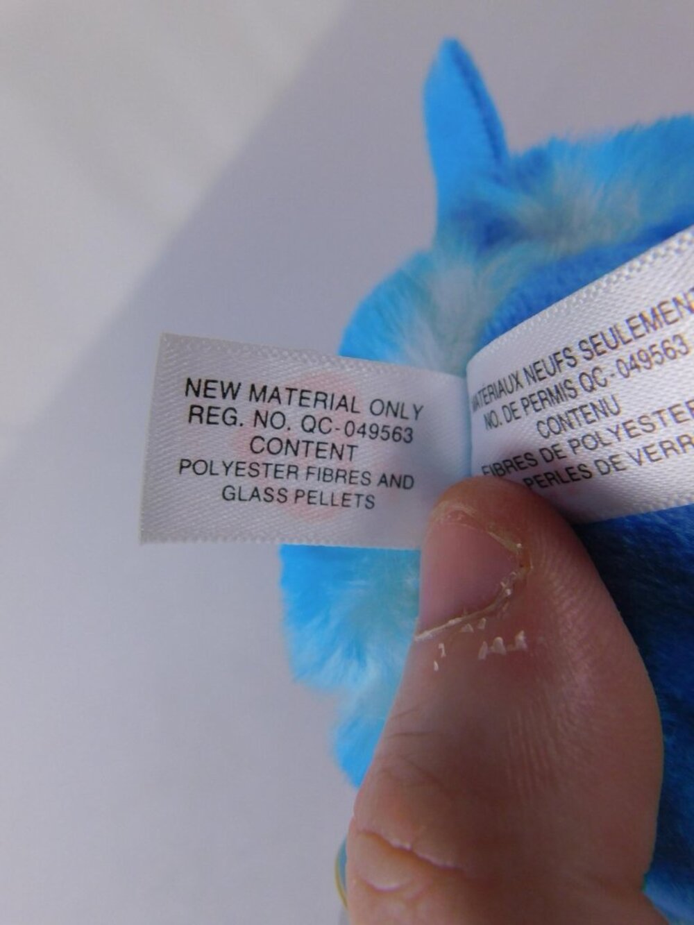 Ty Puffies Prince Blue Dog Plush Mini Stuffed Animal Toy Washable Glitter - Picture 9 of 10